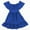 Blue, variant on TZEWGL Little Girls Summer Tie Back Dress Off Shoulder Dresses for Kids 8-9T