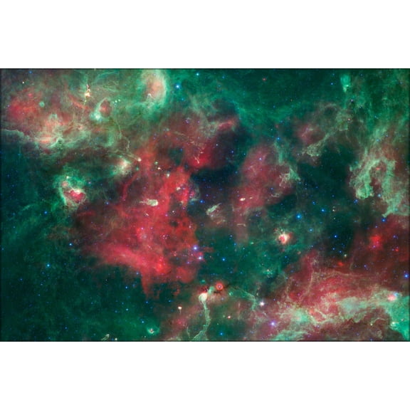 24"x36" Gallery Poster, Stars Brewing in Cygnus X spitzer infrared space telescope