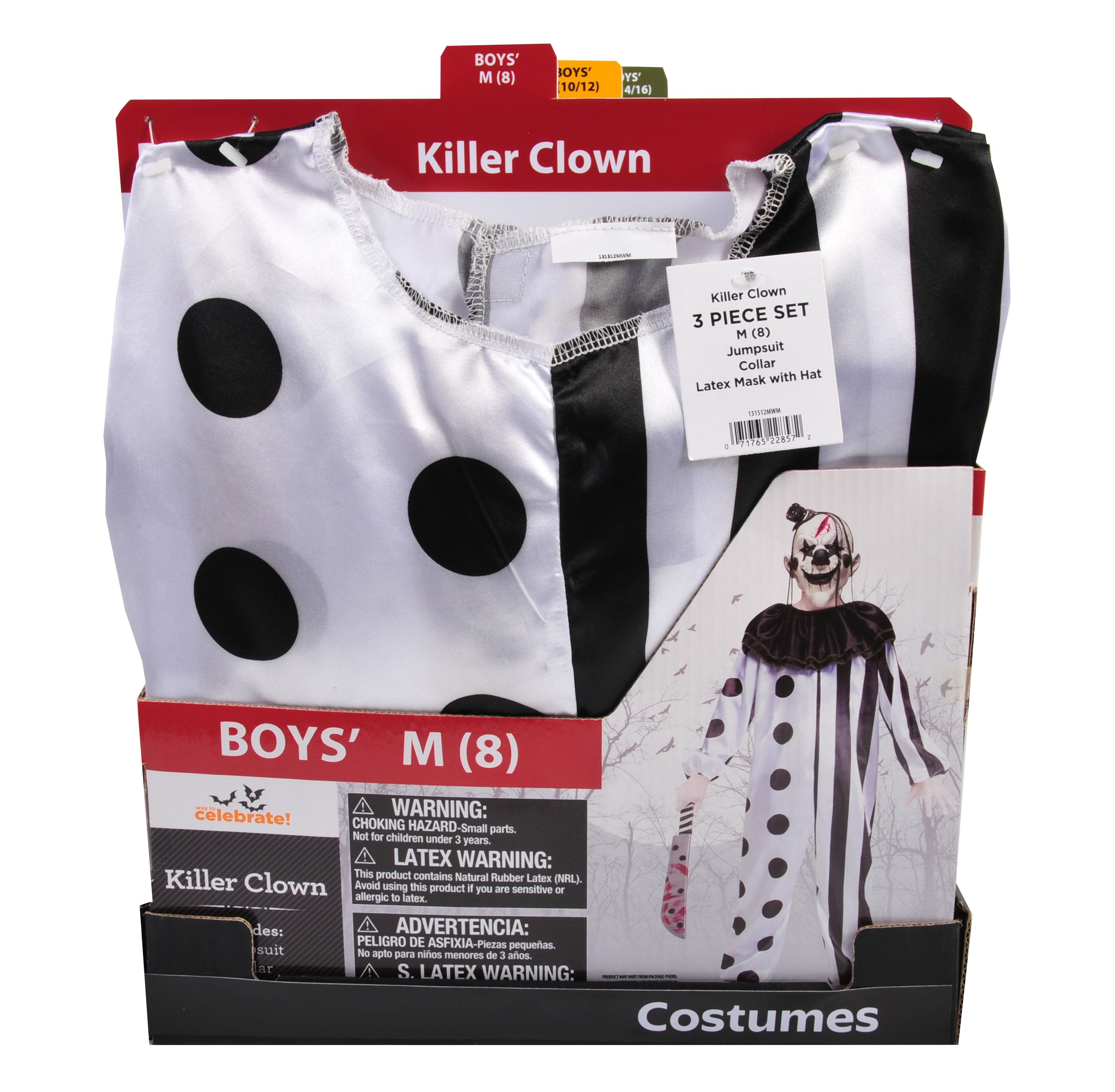 Ghost Guy Halloween Costume for Children, Boy's Size M (8), by Way to Celebrate
