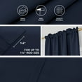 Deconovo Navy Blue Room Darkening Curtains Blackout Curtain Rod Pocket Window Curtain for Living