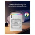 thumbnail image 4 of Personal Evaporative Air Cooler with 4 Wind Speed & LED Light,Small Desktop Quiet Cooling Fan, 4 of 5