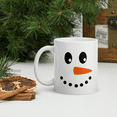 thumbnail image 5 of Snowman Face Mug Winter Christmas Holiday 11oz, 5 of 6