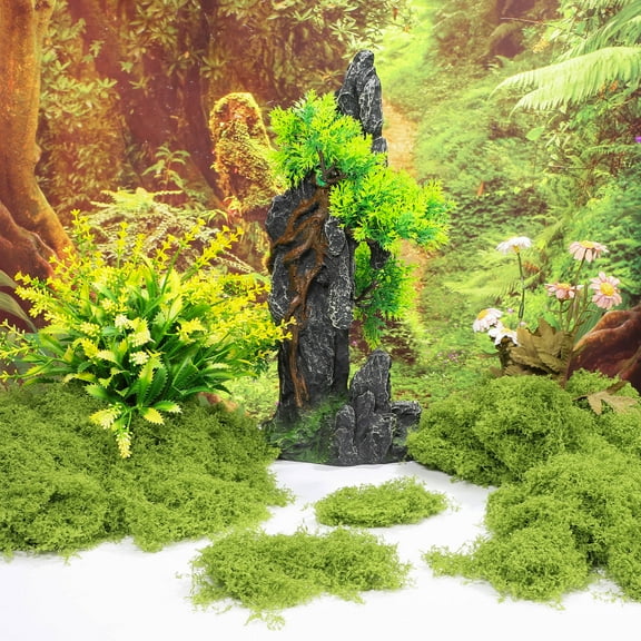 NICEXMAS Light Green Artificial Moss for Decoration and Potted Plant Centerpieces