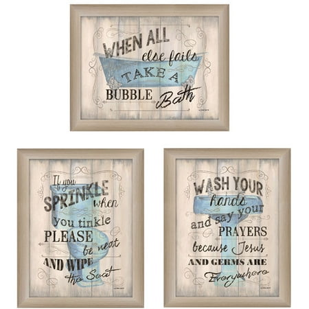 Bathroom Humor By Debbie Dewitt Printed Framed Wall Art Walmart Canada