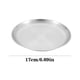 thumbnail image 4 of Platos Llanos Acero Inoxidable 304 JShteea Plato para Servir Alimentos A Prueba Herrumbre Plata 17CM, 4 of 7