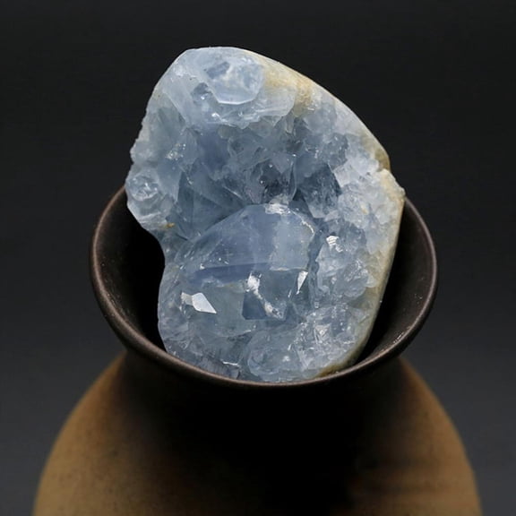 Natural Beautiful Celestite Crystal Cluster Sky Blue Mineral Specimen Lot D