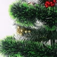 thumbnail image 4 of Nkmbld Christmas Tinsel Garland Metallic Foil Decorations Shiny Metallic Twist Garland Glitter Xmas Tree Hanging Ornament for Mantel Stairs Indoor Outdoor Party Decor, 4 of 8