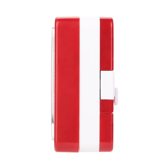 Reloj despertador a batería, mini despertador de mesa de viaje, reloj despertador LED, reloj despertador de cuarzo, construcción robusta