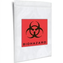 International Plastics CZB20305 3 x 5 in. ClearZip Biohazard Bags, 0.002 Gauge - Case of 1000