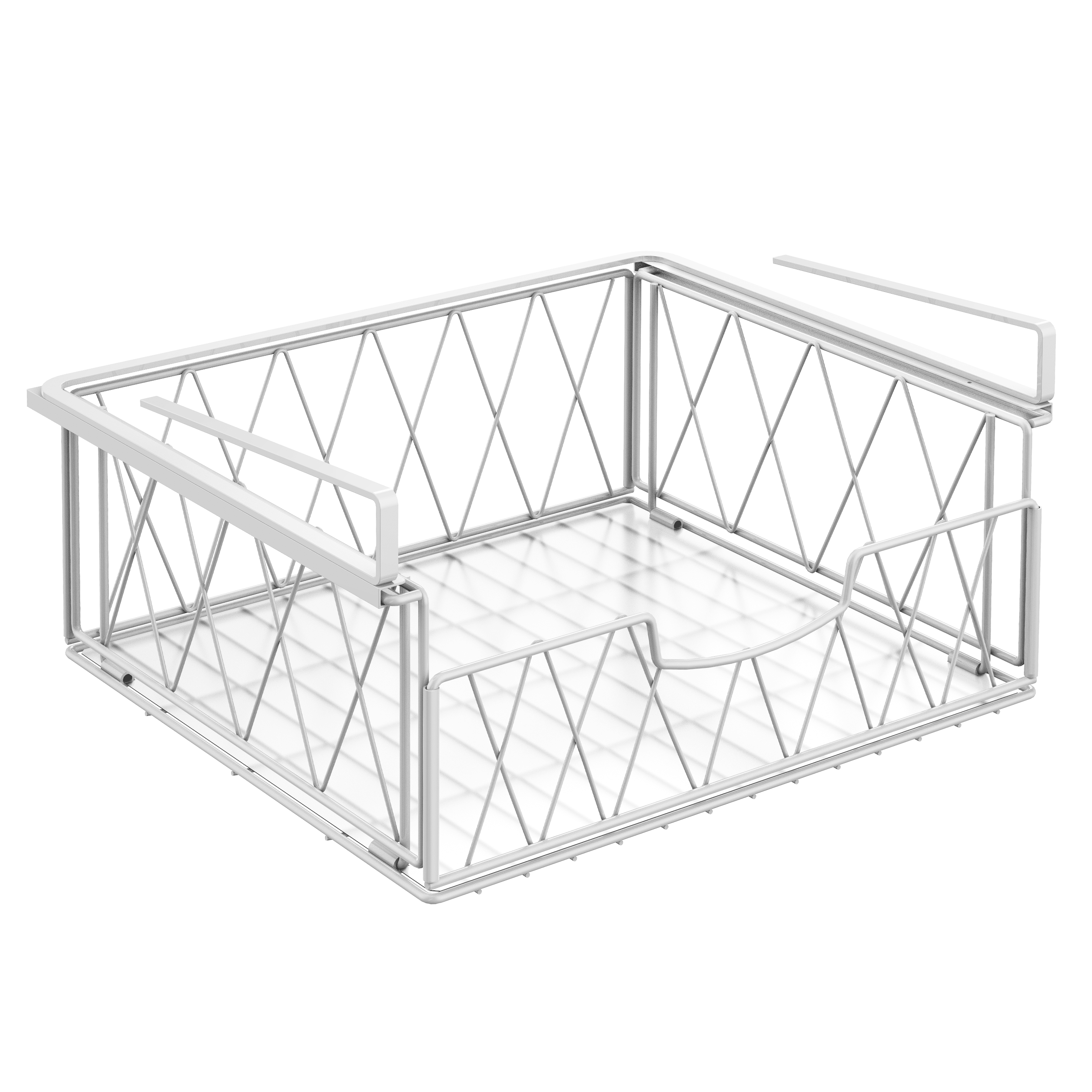 Under Shelf Basket, Auledio 1 PACK Sliding Wire Rack with Plastic Pad for Hanging Storage Basket