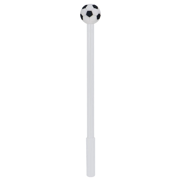 White Football Shaped Gel Pens, Sports Themed Design, 0.5mm Fine Point Pens, for Office Note Taking, General Writing and Daily Journaling, by Cosmug