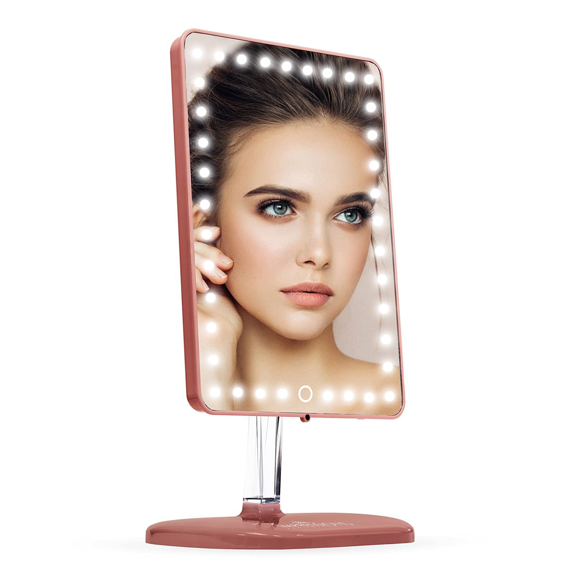 Impressions Vanity Touch Pro LED Makeup Mirror, 360 Degree Rotating Tabletop Lighted Vanity