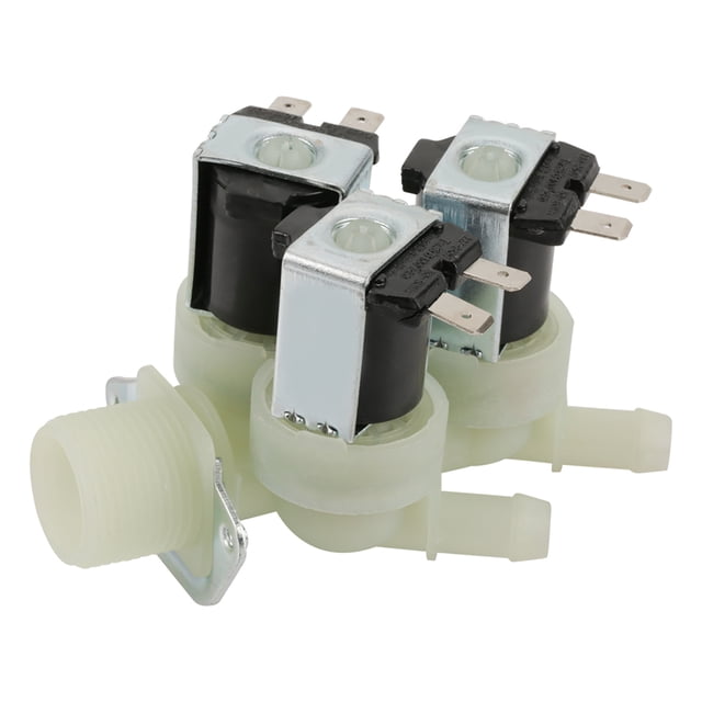 Válvula solenoide eléctrica de 3 vías con entrada de agua, normalmente cerrada, CA G3/4