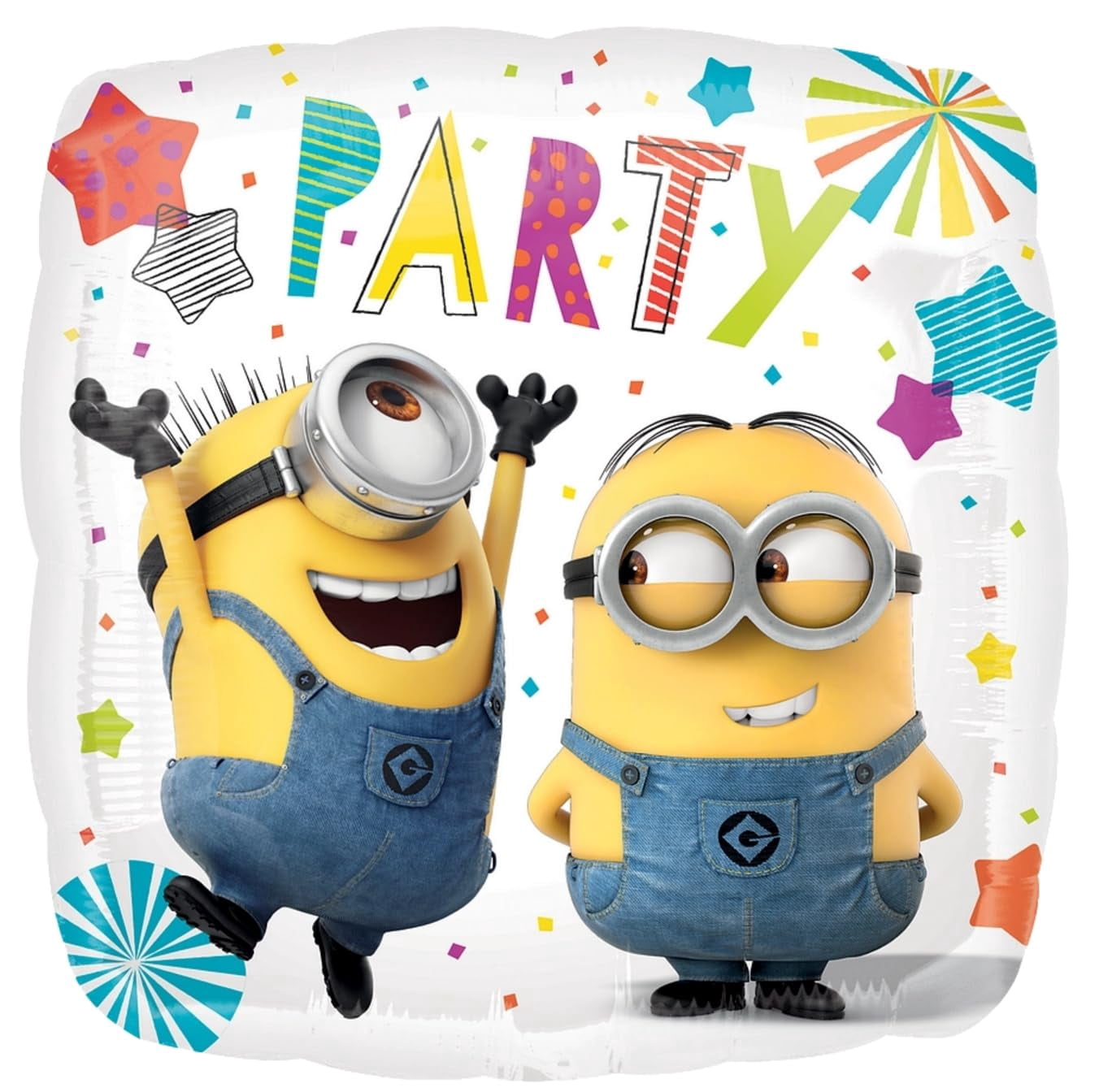 Anagram Despicable Me Minions 2nd Birthday Party Supplies 8 pc Balloon Bouquet Decorations