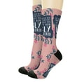 thumbnail image 1 of ThisWear Mom Humor At Least You Don't Have Ugly Children 1-Pair Novelty Crew Socks, 1 of 5