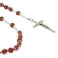 thumbnail image 2 of GlassOfVenice Murano Glass Sommerso Italian Rosary - Red, 2 of 5