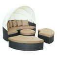 thumbnail image 2 of Modway Quest Canopy Outdoor Patio Daybed in Espresso Mocha, 2 of 10