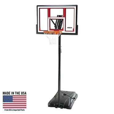 Lifetime 48-Inch Shatterproof Portable Basketball Hoop with Strong Arm Adjustment & Slam-It Rim - Model 90491-Outdoor Play