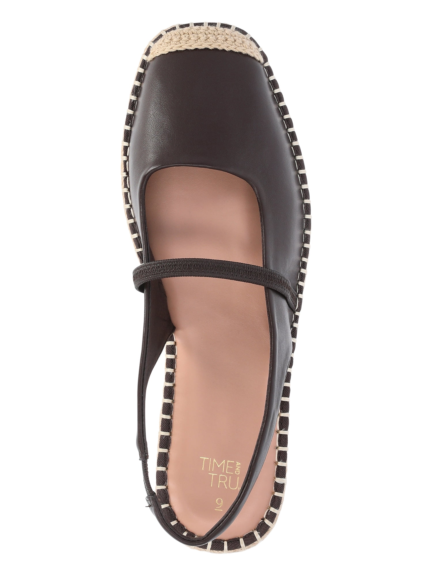 Time and Tru Women's Espadrille Slingback Shoes