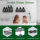 thumbnail image 5 of Juego de 4 Estantes para Ducha,Repisas para Baño, pared Sin Taladrar Adhesiva,Estanteria Baño para baño Cocina - Negro esquí esquí Gafas de esquí, 5 of 5