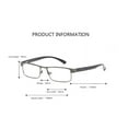 thumbnail image 3 of Mens 3 Pack Metal Rectangle Business Reading Glasses Presbyopic glasses, 3 of 4