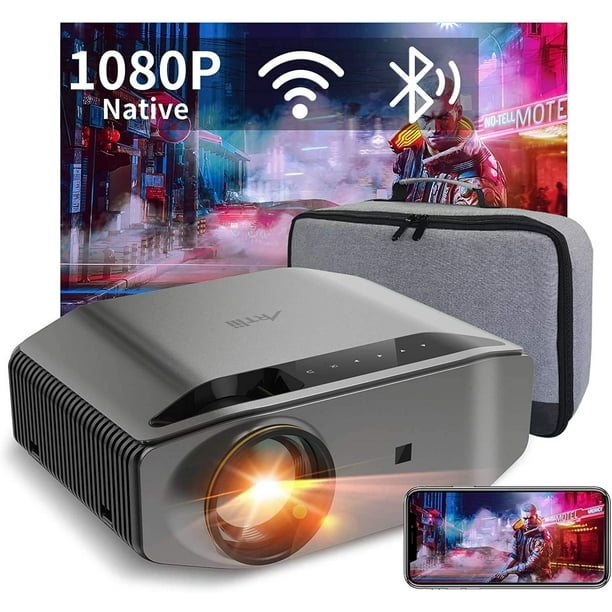 Artlii Energon 2 1080p Home Theater Projector Full Hd Wifi Bluetooth Projector Support 4k 7000l 300 Display Compatible With Hdmi Iphone Android Walmart Com Walmart Com