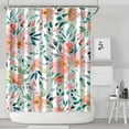 thumbnail image 2 of Waterproof Pioneer Shower Curtain 84x72 Inch Polyester Unique Colorful Floral Shower Curtain for Bathroom Hotel Home Decor with 12 Plastic Hooks, 2 of 5