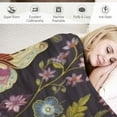 thumbnail image 3 of ARISTURING  Flower and Butterflies Throw Blanket Ultra Soft Warm All Season Decorative Blankets for Bed Chair Car Sofa Couch Bedroom, 3 of 6
