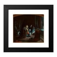 thumbnail image 2 of Michał Godecki 16x15 Black Modern Framed Museum Art Print Titled - Death of Maria, Illustriation to the Poem by A. Malczewski (1869), 2 of 5