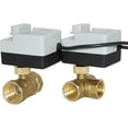 Brass Motorized Ball Valve 3Wire Two Control Electric Actuator AC220V