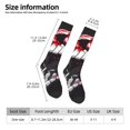thumbnail image 3 of Bixox Fierce Red Viper Graphic Art Patterned Men's and Women's Knee Socks High Socks Outdoor Sports Socks, 3 of 5