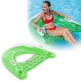 thumbnail image 2 of SIfdSeng Inflatable U Shaped Pool Float with Cup Holders Heavy Duty Water with Handles Mesh Bottom Floating for Summer Pool Beach Lake And, 2 of 7