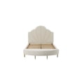 thumbnail image 4 of TOV Furniture Bianca Cream Velvet Queen Size Bench, 4 of 5