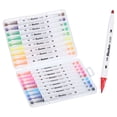 thumbnail image 1 of Unique Bargains 18 Colors Art Marker Pens Water Dual Tip Artist Marker Coloring, 1 Set, 1 of 5