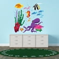 thumbnail image 1 of Animal Wall Decals for Boy's Bedroom - A Set Sea Animals Wall Sticker Decal With Easy Installation Instructions Kid's Bedroom Décor Wall Sticker - Size: 40 In x 40 In, 1 of 5