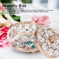 thumbnail image 3 of Crystal Jewelry Organizer, Exquisite Multi?Purpose Embossed Crystal Crystal Jewelry Box, Compact for Jewelry Decorating Dresser Wedding, 3 of 7