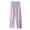 Purple, variant on Summer Pants for Women Casual Plaid Print Elastic Waist Drawstring Pants Comfy Trousers Lightweight Summer Women Trouser Slim Casual Cropped Paper Bag Waist with Pockets Sweatpants Orange M