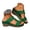 Green, variant on Linfrsh Womens Sandal Fame Pillow Recovery Sandals for Women, Adjustable Double Buckle Waterproof EVA Cloud Slides for Women(Orange,Size7)