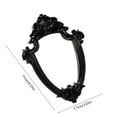thumbnail image 3 of Werulen Halloween Photography Black Mini Photo Frame, Vintage Baroque Relief Empty Frame Prop, Spooky Display Background for Parties, Decorative Ornate Photo Frame, Gothic Style Picture Frame, 3 of 6