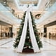thumbnail image 5 of Gran Lazo de Terciopelo Rojo Vino, Adorno Navideño, Árbol de Navidad, Adornos Navideños, Escaparate Colgante, 5 of 7
