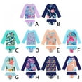 thumbnail image 3 of Yuanyu Kids Girl 2Pcs Swimsuits Swimwear Long Sleeve Rash Guard Tankini Bathing Suit 2-8 Years, 3 of 3