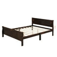 thumbnail image 6 of UHOMEPRO Full Size Bed Frame with Headboard | Luxury Solid Wood Platform Bed, No Box Spring Needed | 500 lbs Capacity (Modern Espresso), 6 of 6