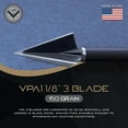 thumbnail image 4 of VPA 11/8" 3 Blade 150 grain 3-Blade Broadhead, Screw-In, 1045 Carbon Tool Steel 50-52 Rockwell, 3 Pack, Made in the USA, 4 of 6