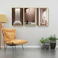 thumbnail image 5 of Full House 3 Panels Framed Canvas Wall ArtOil Paintings - Morden Indoor Architecture 2 - Aesthetic Prints for Living Room Bedroom Office, 5 of 5