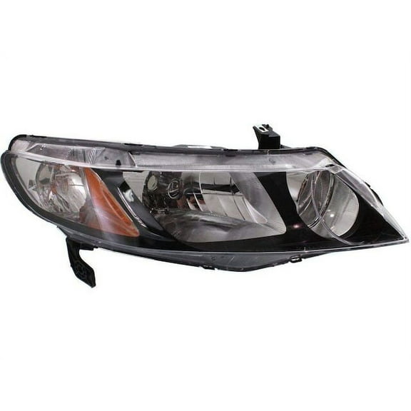 Right Passenger Side Headlight Assembly - Compatible with 2006 - 2011 Honda Civic 2007 2008 2009 2010