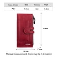 thumbnail image 4 of Women's Long Wallet - Fashion PU Leather Clutch with Multiple Card Slots, Phone Holder, and Zippered Coin Pocket, 4 of 10