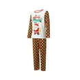 thumbnail image 3 of Christmas Parent-child Outfit Wear Santa Claus Dot Printing Long Sleeve Round Collar Sleepwear, 3 of 9