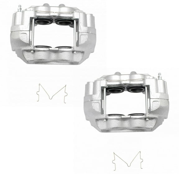 TRQ Front Brake Caliper Set Compatible with 2001-2003 Toyota Sequoia 2000-2003 Tundra