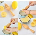 thumbnail image 3 of Visland Wooden Reamer Juicer Lemon Squeezer Reamer Citrus Squeezer Extractor | Natural Wood Squeezer 6.3-Inches (Beechwood), 3 of 8
