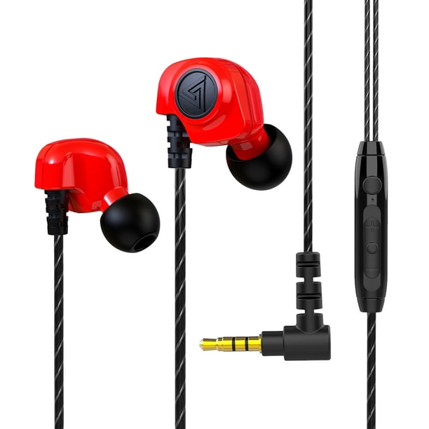 Auriculares deportivos Control de cable en la oreja con micrófono Subwoofer Auriculares para teléfono móvil